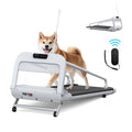 Ambifirner Dog Treadmill for Medium Small Dogs - 265lbs Weight Capacity Pet Running Machine - 2 in 1 Treadmill for Pet Fitness with Move Wheels and Remote Control