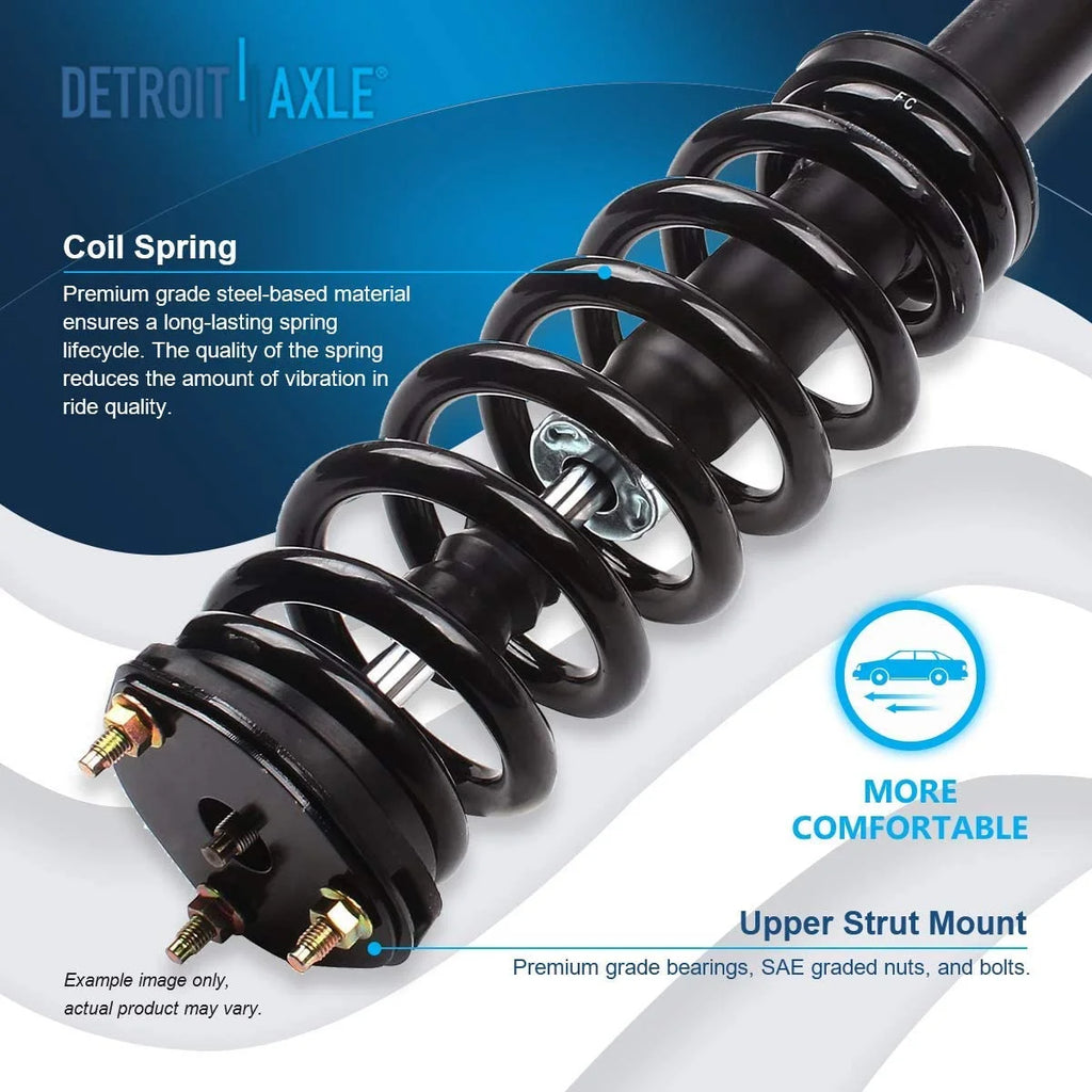Detroit Axle Front Struts for 4WD 2009-2018 Dodge Ram 1500, 24 Ib 2 Piece
