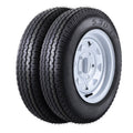 Garvee 2PCS trailer mounted wheels,12 "rims,5.30-12 5.30x12 530-12 5.30,5 lugs 4.5", load range C, 6PR
