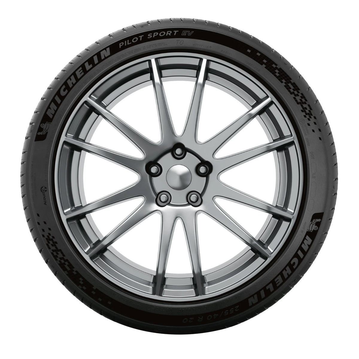 Michelin Pilot Sport EV All-Season 255/40R20/XL 101W Tire Fits: 2021-23 Tesla Y Long Range, 2022-23 Volkswagen Tiguan Highline R-Line