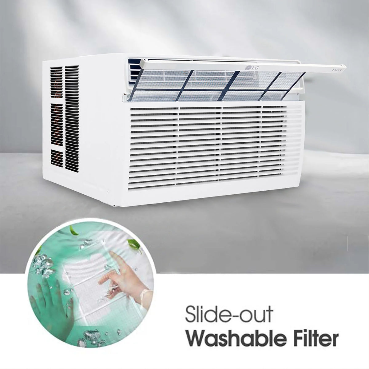 LG 18,000 BTU 1,000 Sq ft 230V Window Air Conditioner, LW1824RD