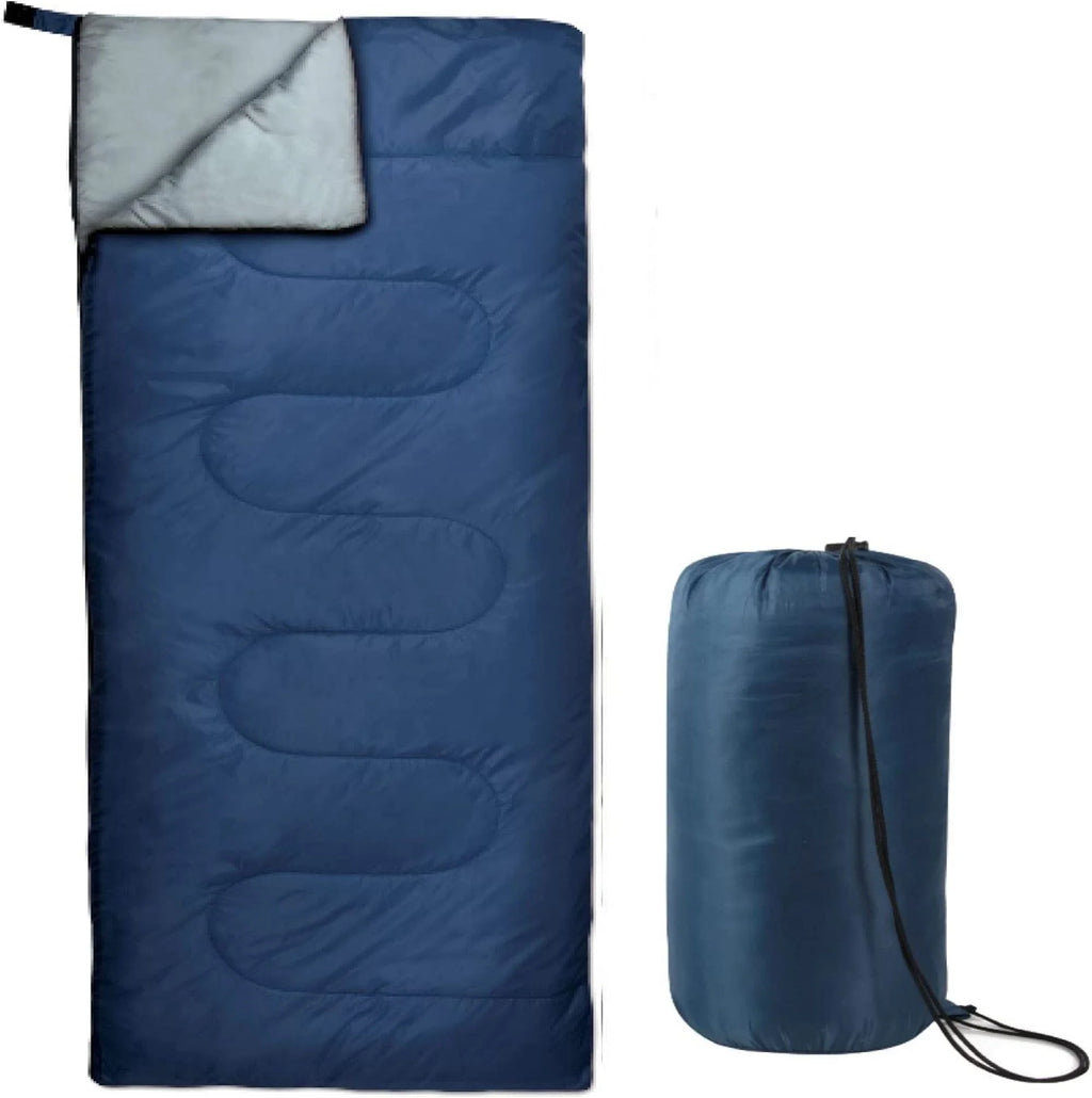 10 Pack Bulk Wholesale of Cold Weather Envelope Sleeping Bags for Adults, Kids, Homeless, Camping, Indoors, Outdoors - 10 Count Sleeping Bags in Black, Navy Blue, Forest Green, Red - 71"L x 30"W