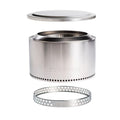 Solo Stove Yukon Essential Bundle 2.0 | Incl. Smokeless Fire Pit, Stand, Lid, Camping Accessories, Portable for Wood Burning, Removable Ash Pan, Stainless Steel, H: 19.8in x Dia: 27in, 40.35lbs