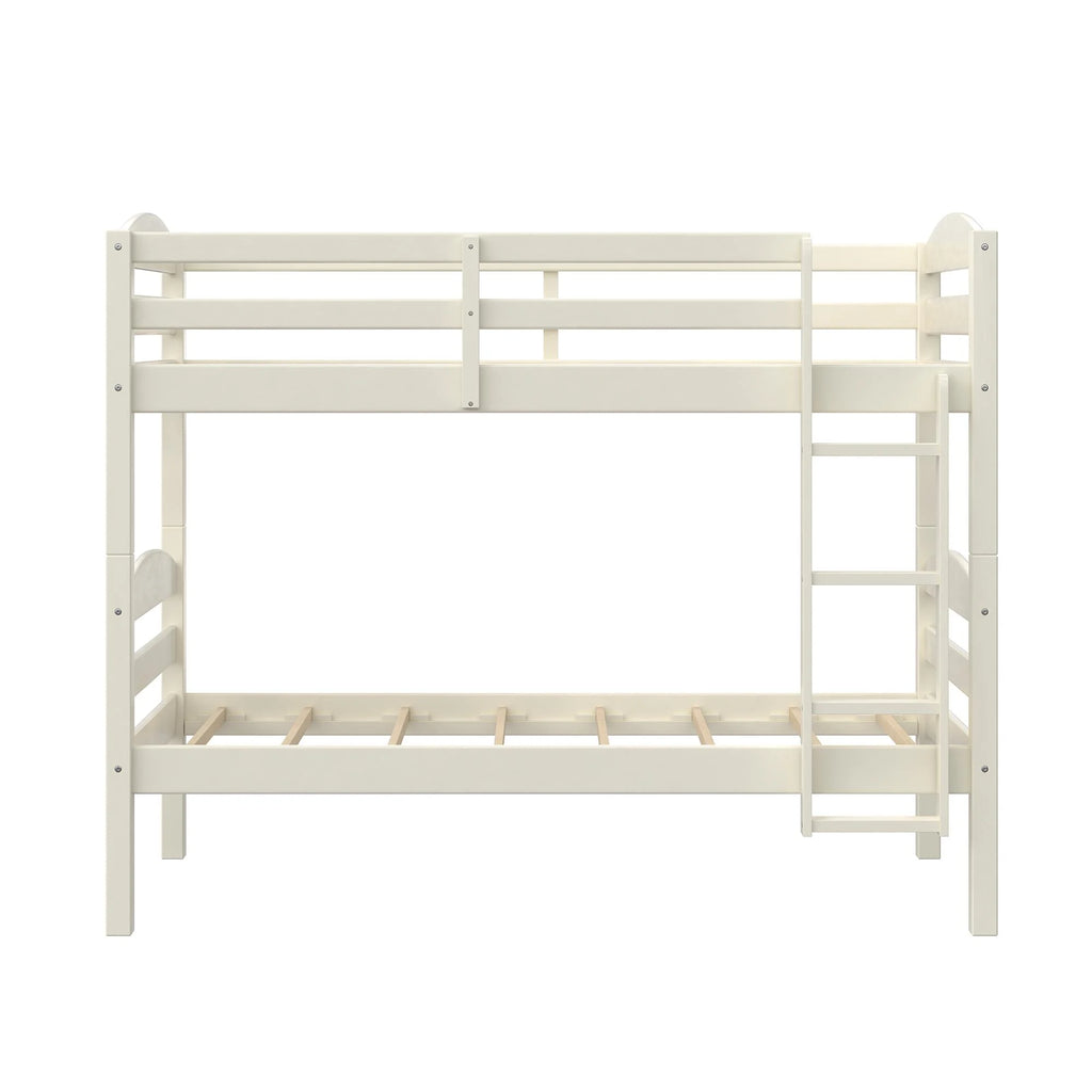 Better Homes & Gardens Leighton Solid Wood Twin-over-Twin Convertible Bunk Bed, Vanilla