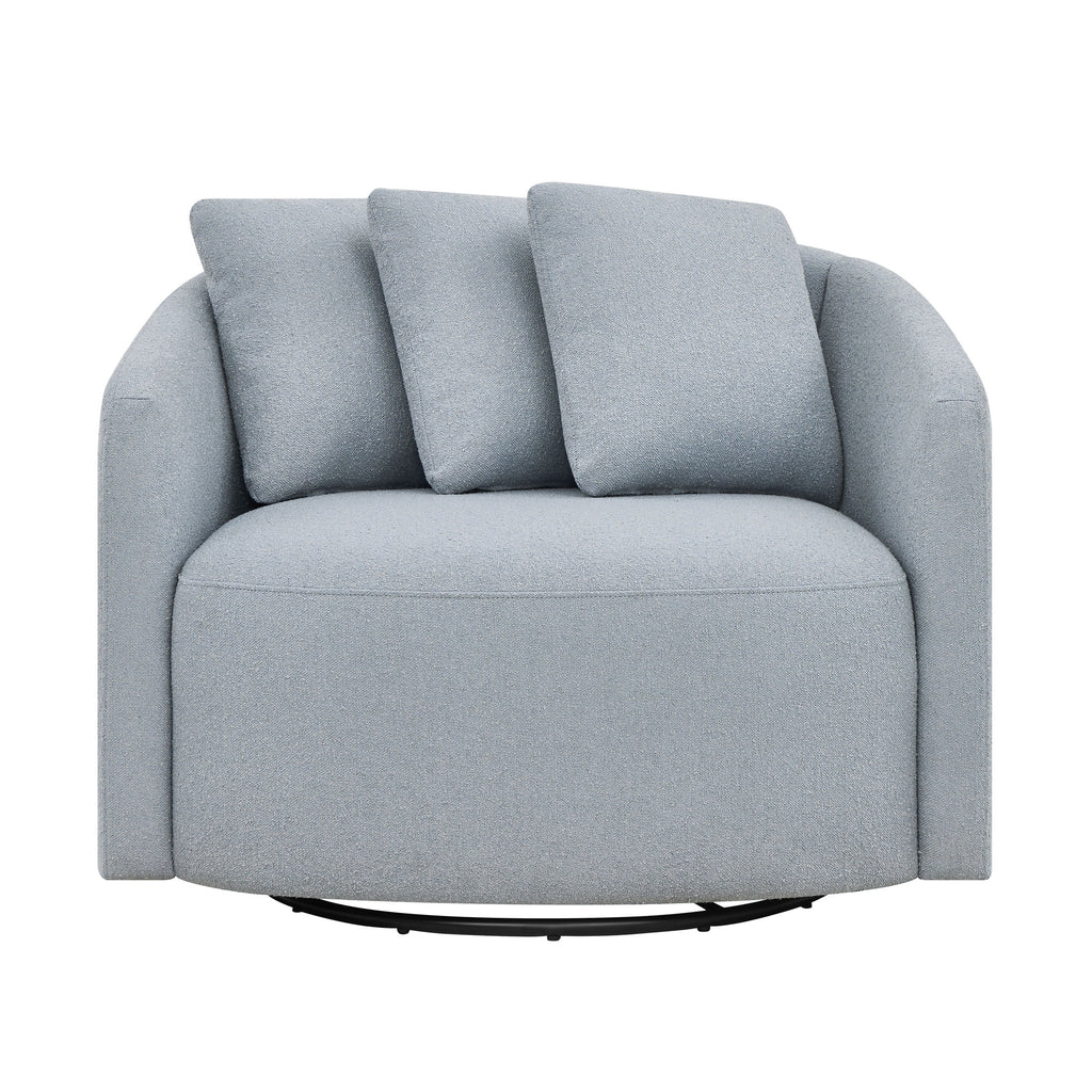 Beautiful Drew Accent Chair by Drew Barrymore, Cream Boucle