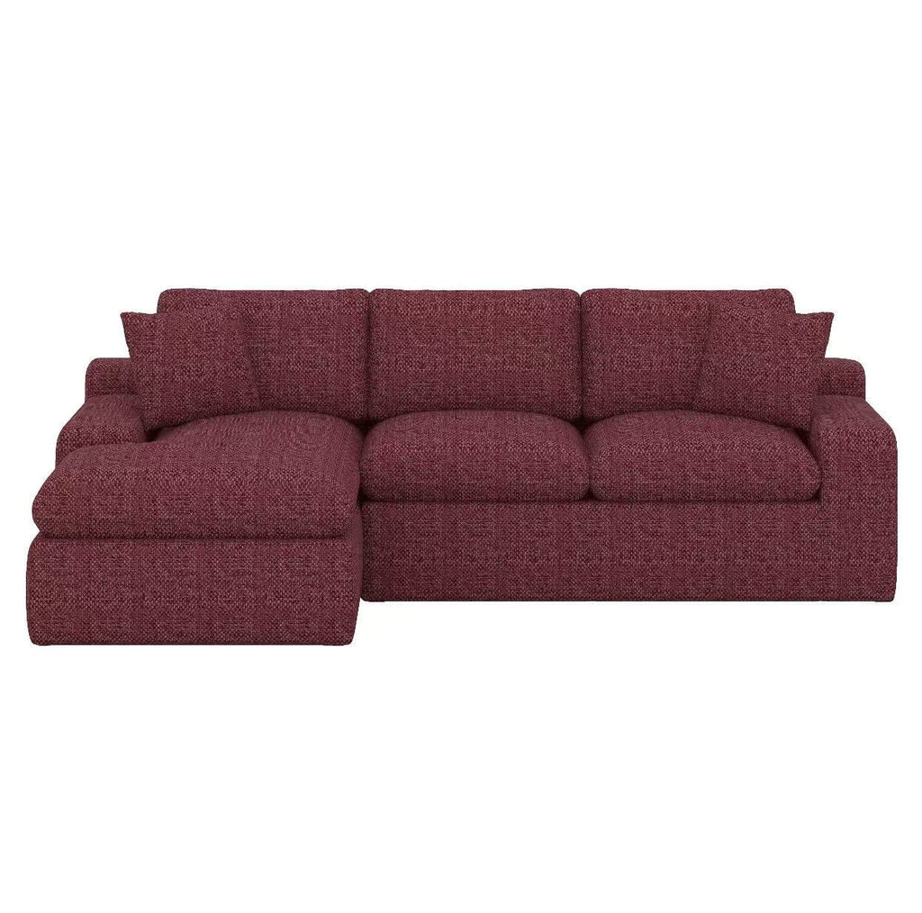 BEBPILOO Modular Chenille 107.9" Sofa with Flexible Configuration, Double - Layer Cushions, Deep Seating & Side Storage Pockets, Full-compressed Sofa for Living Room, Gray