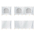 TentandTable Standard Sidewall Kit for 8 ft Sides, White, 10 ft x 20 ft