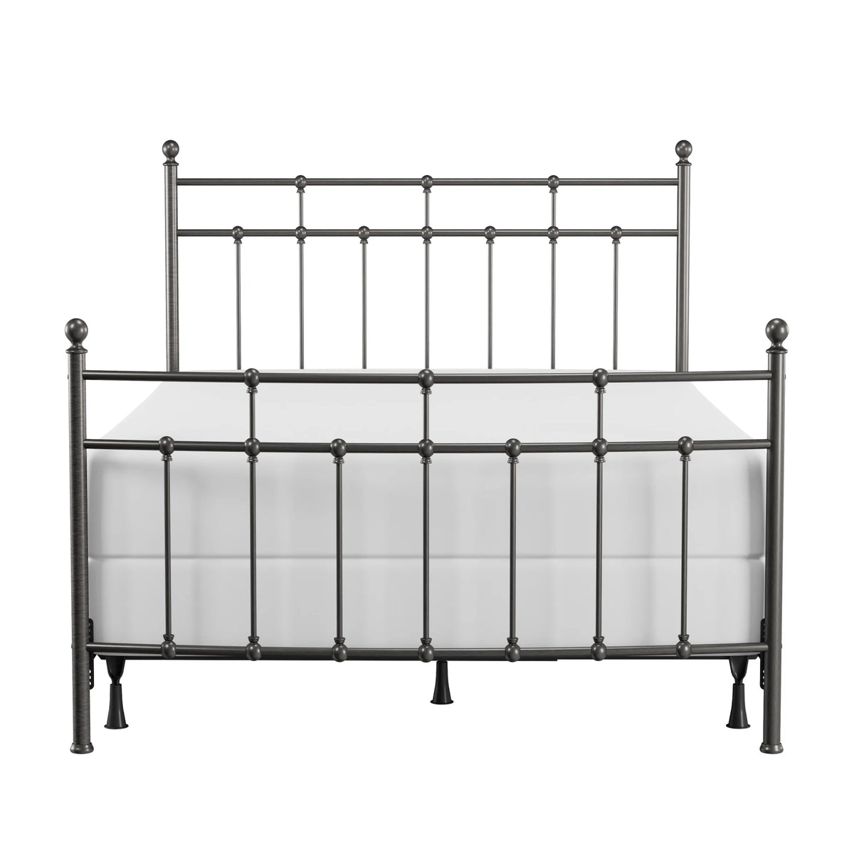 Hillsdale Furniture Providence Metal Full Bed with Spindle and Casting Design, Antique Bronze