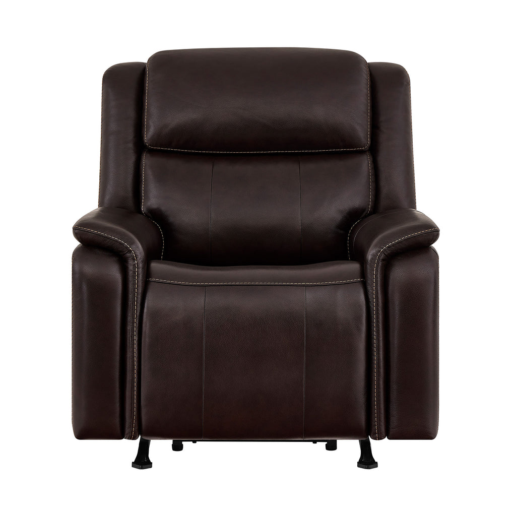 Barcalounger Bryson Leather Power Rocker Recliner with Power Adjustable Headrest