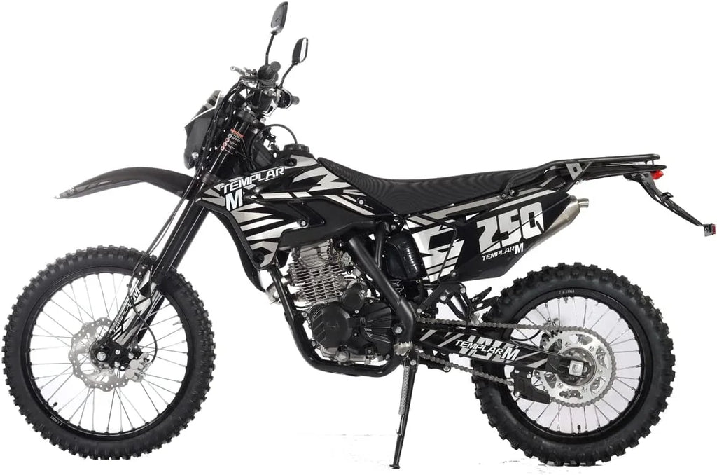 X-Pro Templar M 250cc Gas Dirt Bike with Zongshen Engine 5 Speed Pit Bikes Adult Pitbike, Big 21"/18" Wheels!