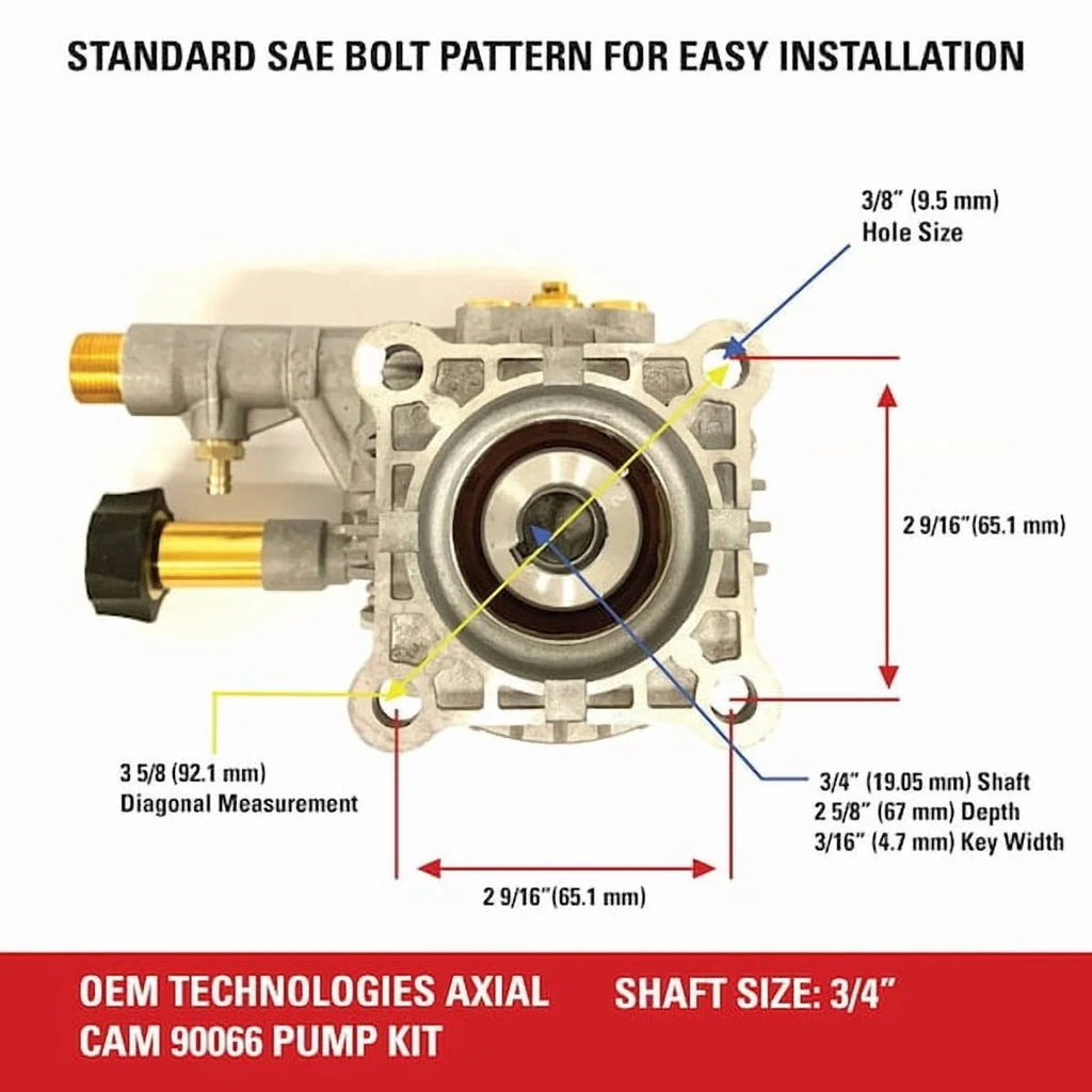 Simpson Axial Pump 8.6CAH12A 3000PSI,2.4 GPM 90028