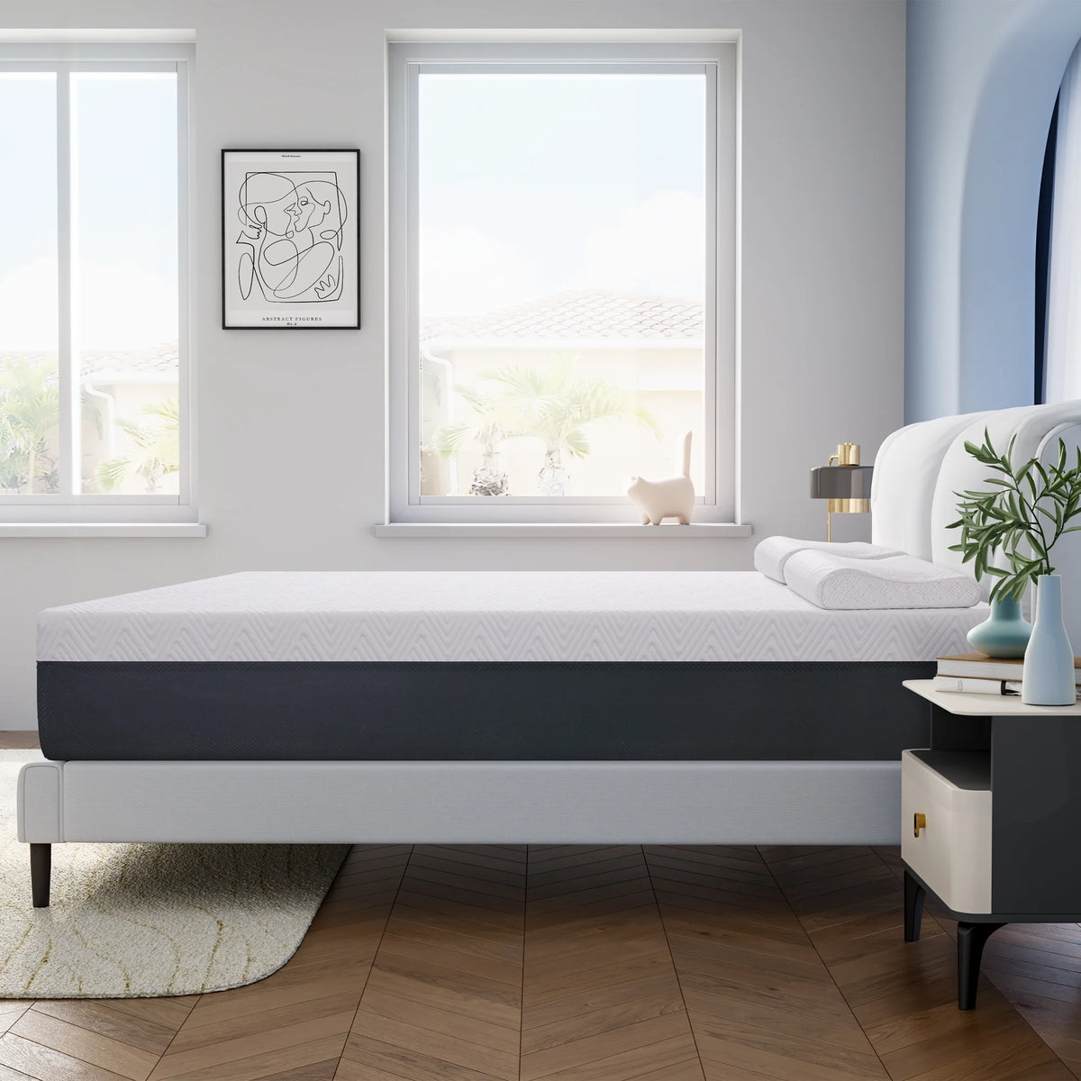 King Mattress, 14" King Size Memory Foam Mattress in a Box, Medium