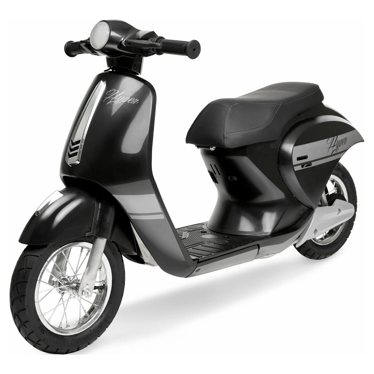 24V Hyper Toys Retro Electric Scooter, Easy Twist Throttle, Blue, Ages 13+, Including Teens, Tweens