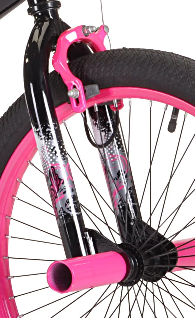 Kent 20" Girls', Trouble BMX Bike, Black/Pink
