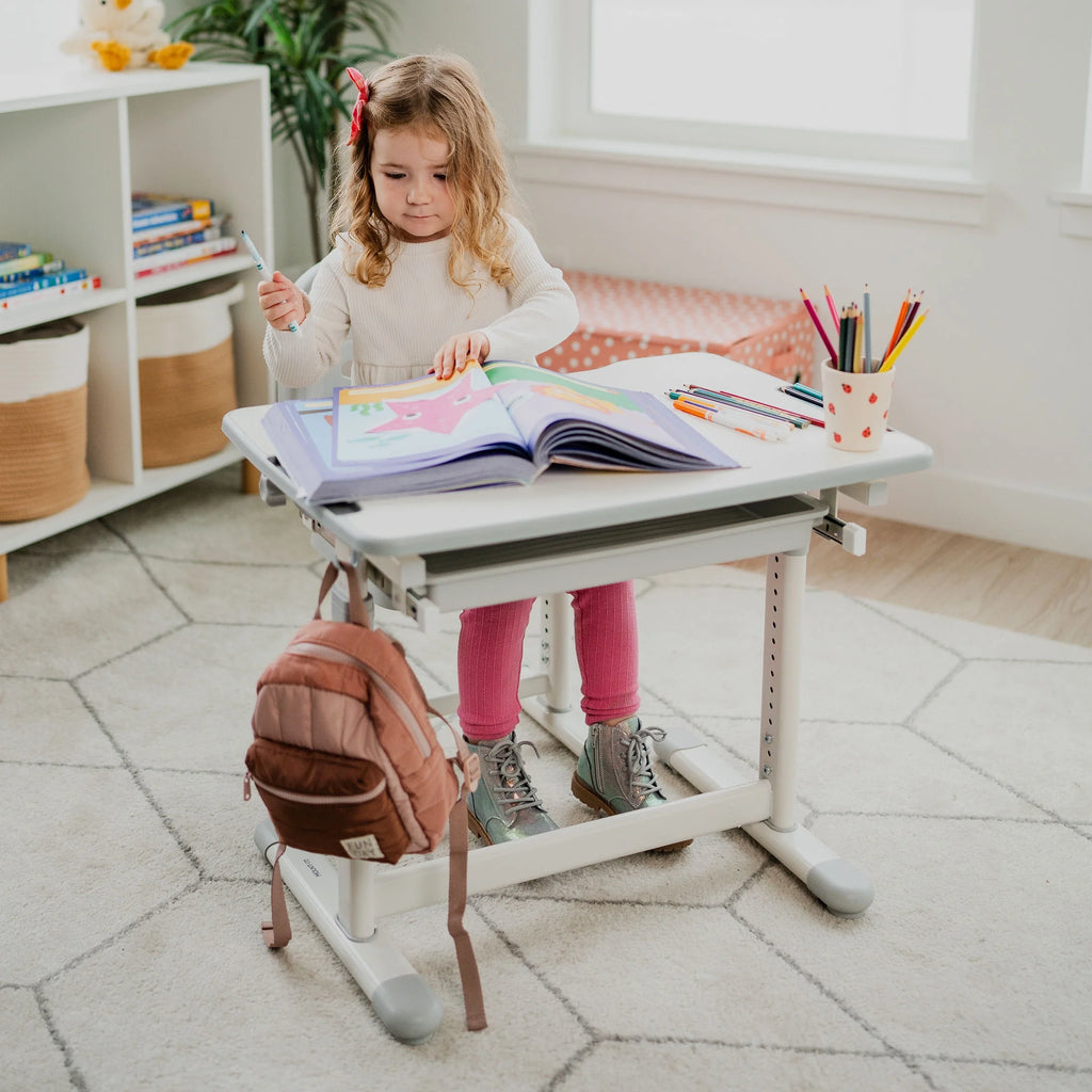 Mount-It! Kids Desk and Chair Set, Blue