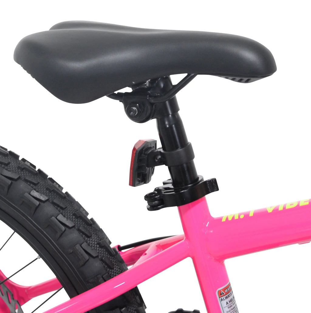 20" Ozark Trail Vibe Mountain Bike, 7 Speed, Fits Rider 3'11"-4'4", Pink, Child/Tween/Teen, Unisex