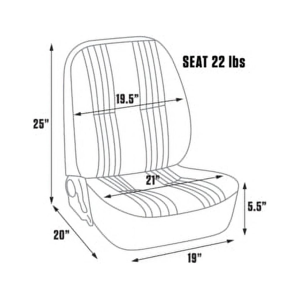 Procar Lowback Black Vinyl Seats Kit