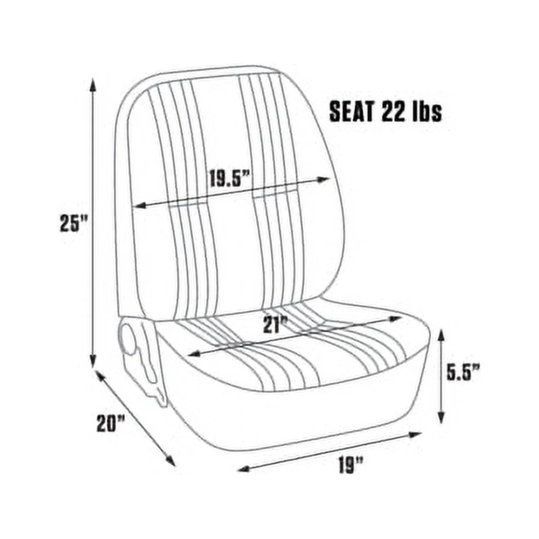 Procar Lowback Black Vinyl Seats Kit