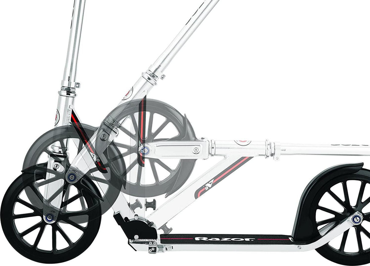 Razor A6 Kick Scooter - 10″ Wheels. Anodized Aluminum. Foldable. Lightweight. for Teen &amp; Adult