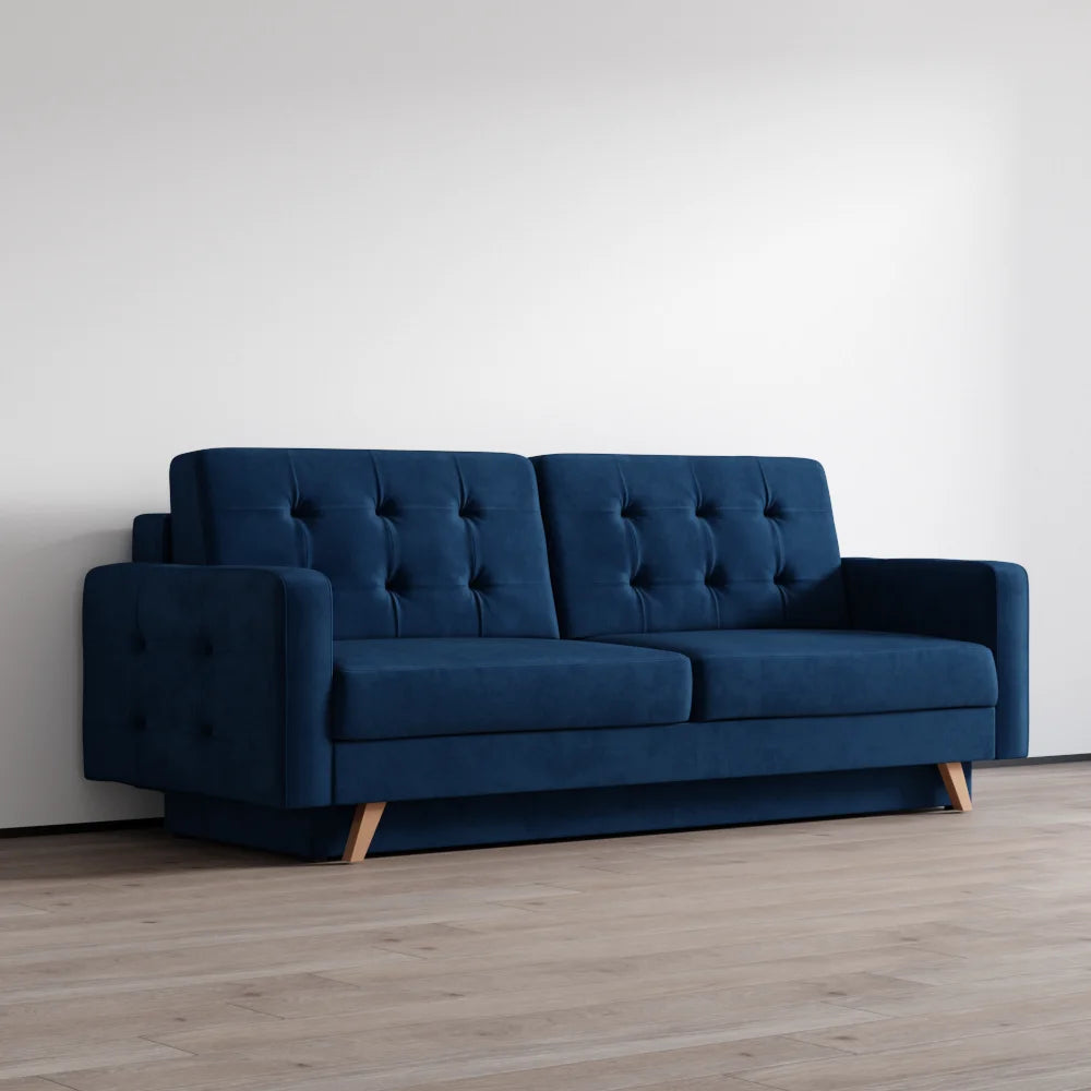 Meble Furniture Vegas Queen Sofa Bed with Storage, Multiple Colors