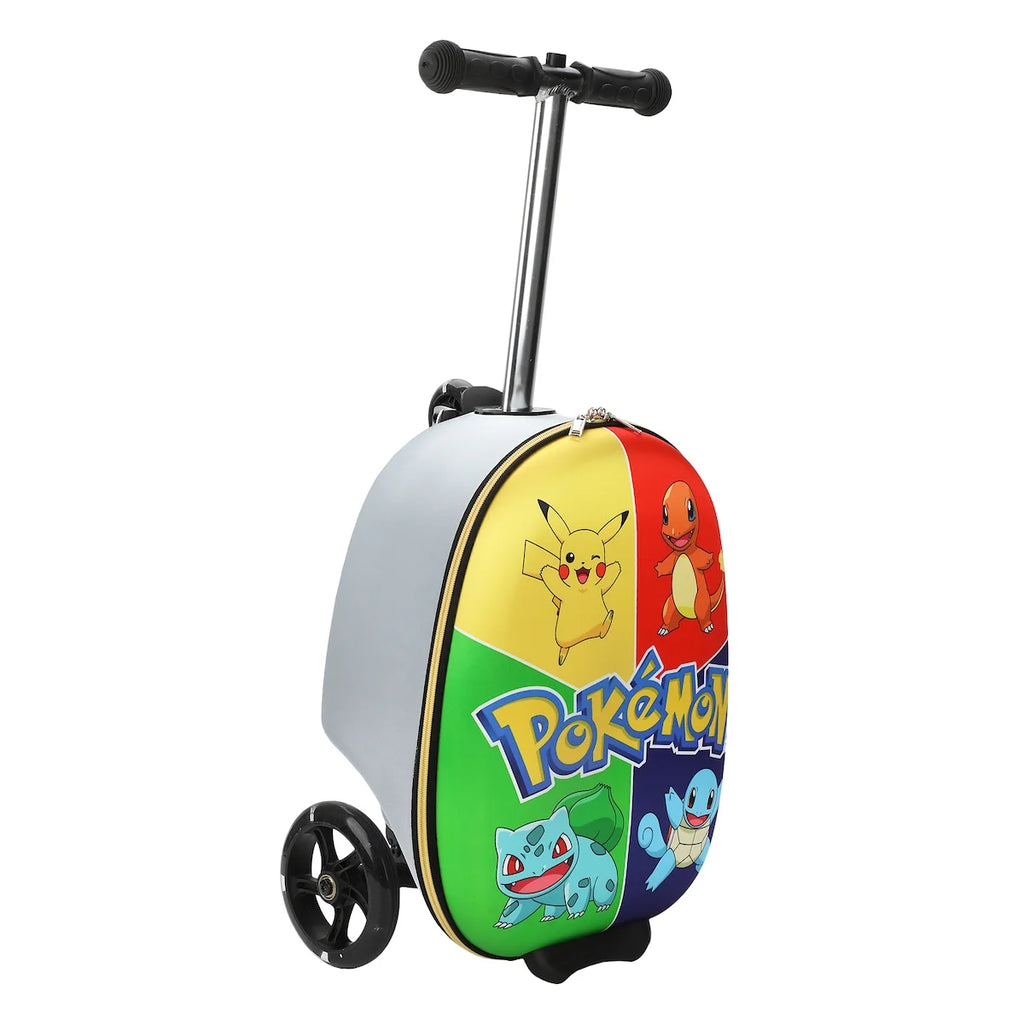 Pokemon Character Art Scooter Youth Rolling Carry On Luggage