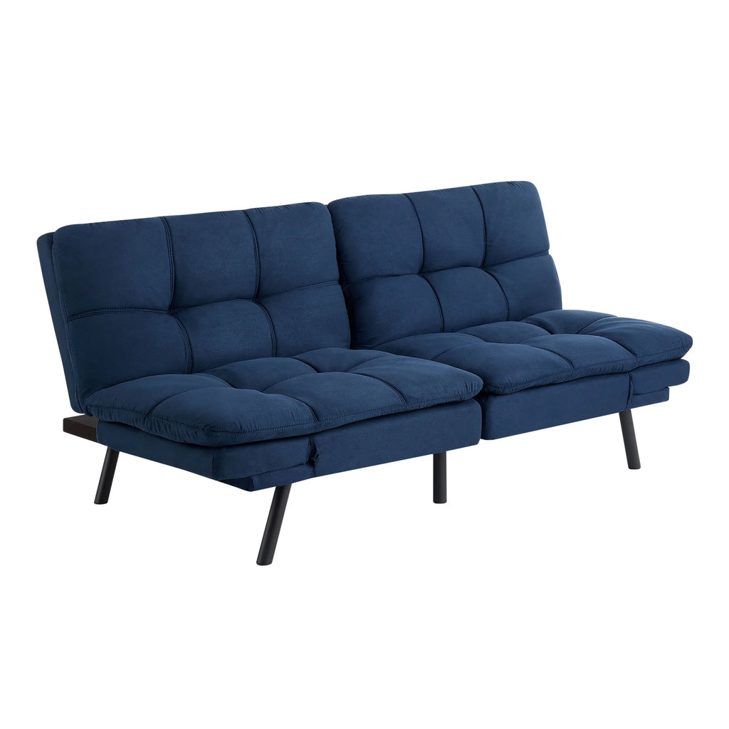 Mainstays Memory Foam Futon with 72",Black