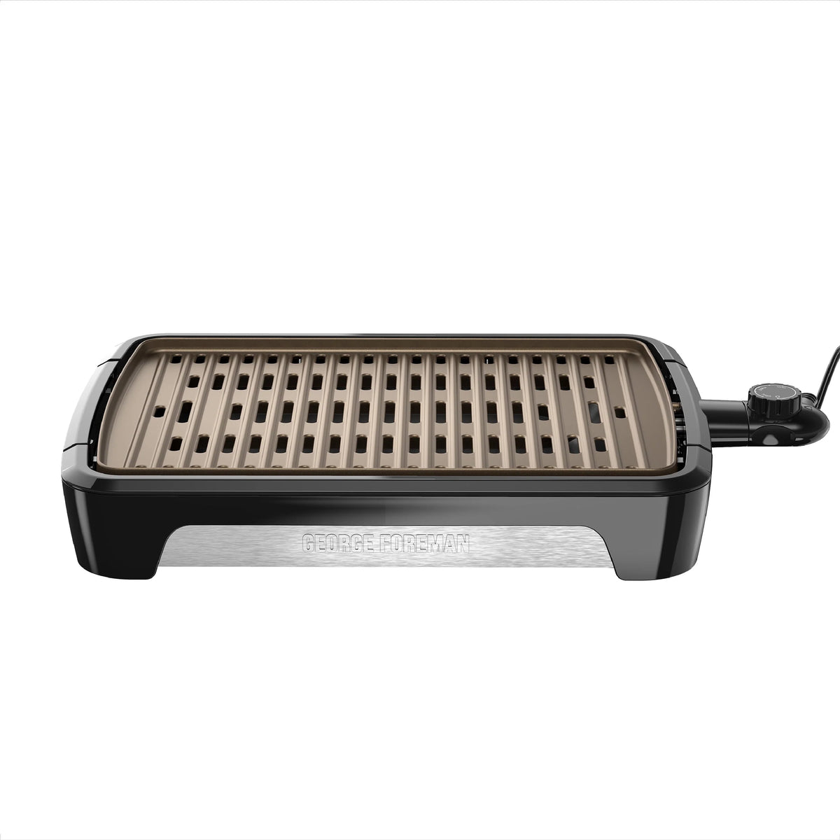 Foreman Party Size Open Grate Smokeless Grill, Black, GFS0172SB