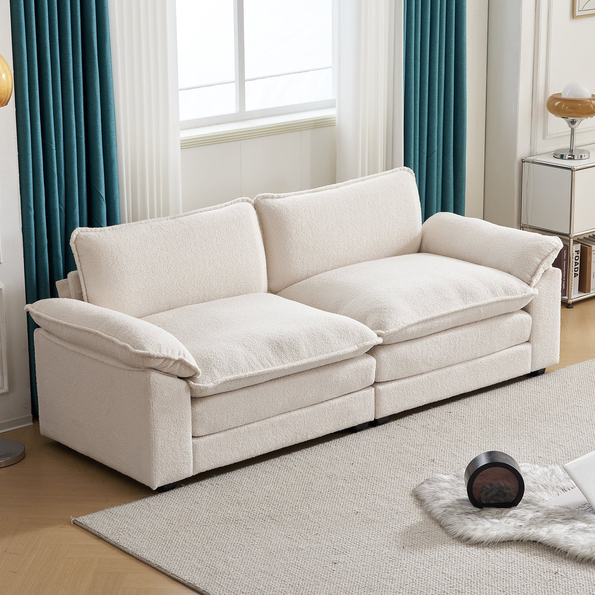 Zimtown Sectional Sofa with Ottoman, L Shaped Convertible Couch with Removable Chaise Chenille Fabric Sofa Set for 4-6 Persons Living Room Furniture Dark Grey