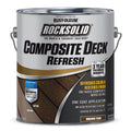 2 Pack, Brown Tone, Rust-Oleum RockSolid Satin Composite Deck Refresh Exterior Stain and Sealer, 1 Gal