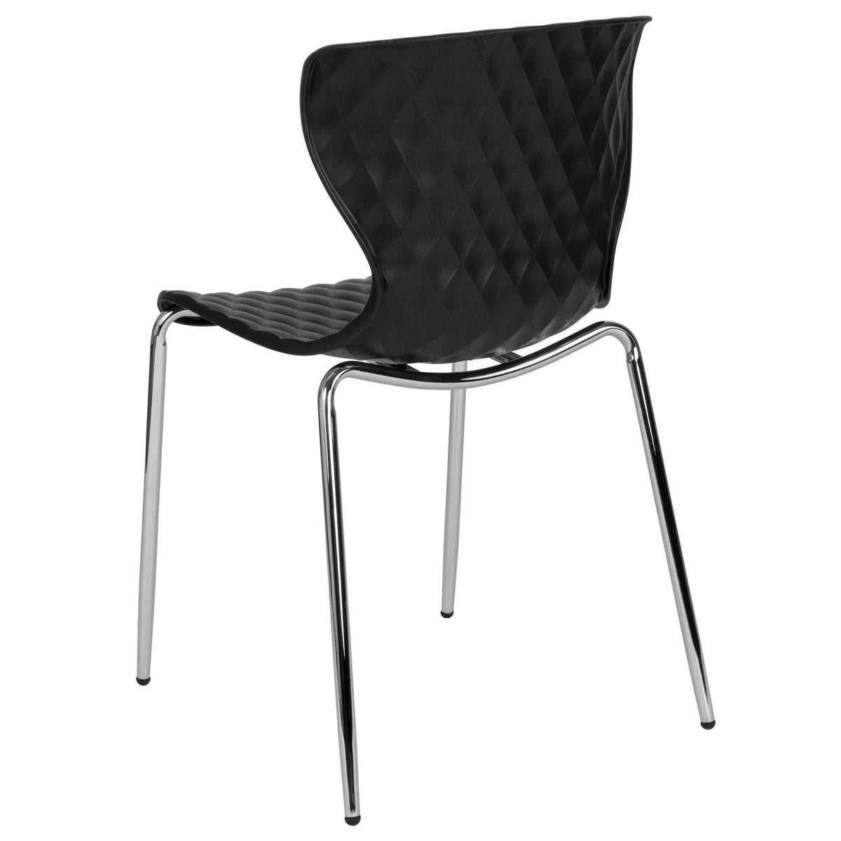 Flash Furniture 4 Pack Lowell Contemporary Design Orange Plastic Stack Chair