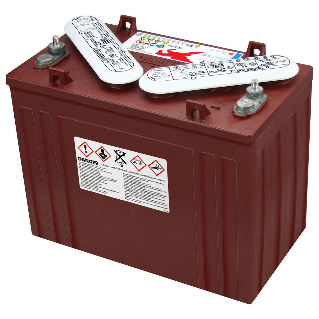 Trojan T-1275 12V 150Ah Flooded Lead Acid GC12 Deep Cycle Battery x6
