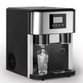 TABU 3 in 1 Ice Maker with Water Dispenser,40 lbs/24H,Ice Machine with Ice Crushing,Self Cleaning,Black