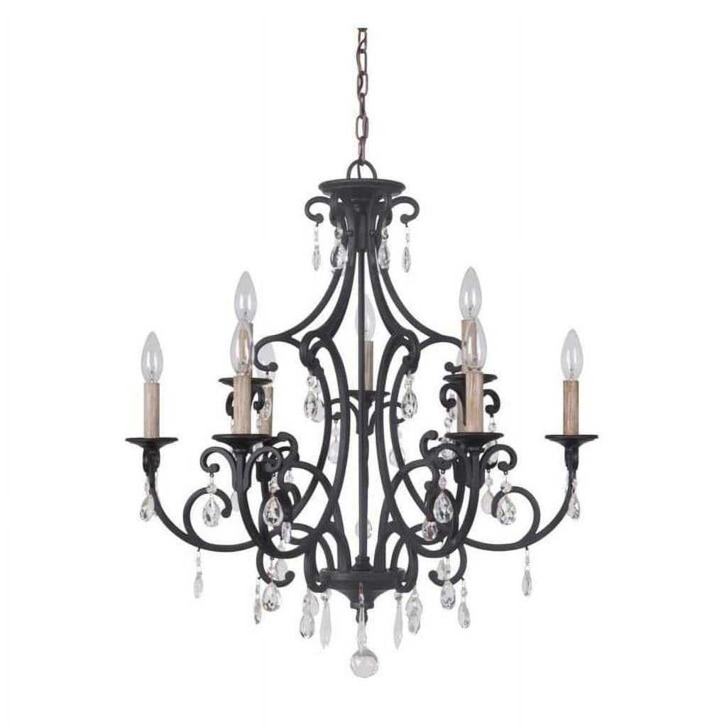 38926-MBK-Craftmade Lighting-Bentley - Six Light Chandelier -Traditional Installation