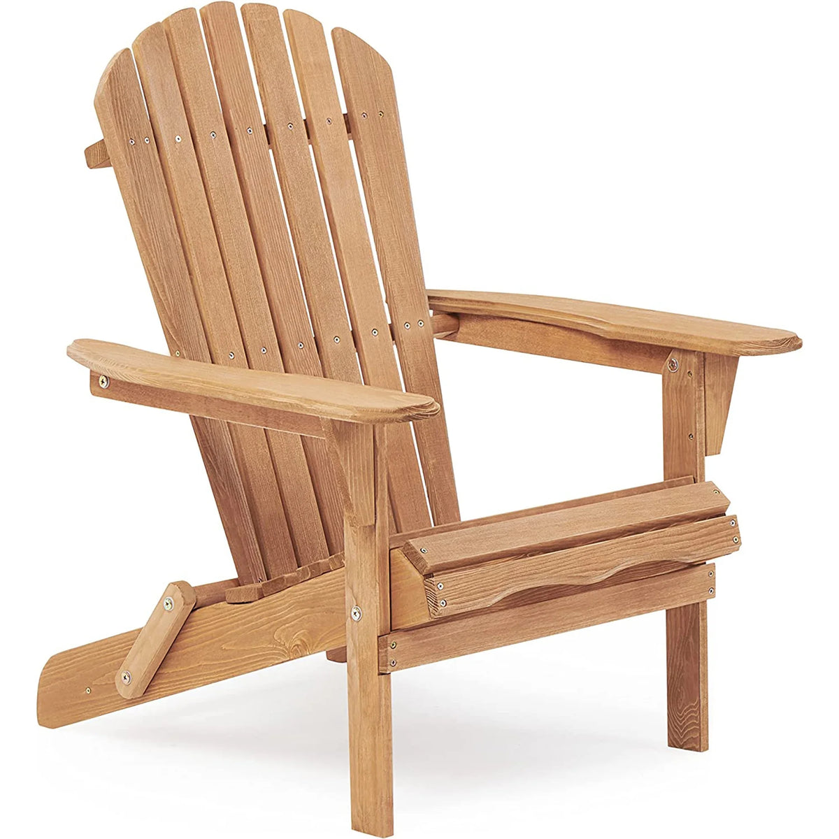 uhomepro Outdoor Adirondack Chairs Set of 2, Folding Fire Pit Chair, Weather Resistant Patio Lawn Chair for Outside Deck Garden Backyard Balcony, Gray