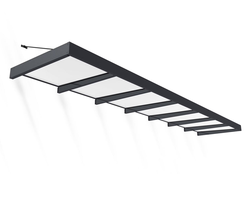 Palram - Canopia Sophia XL 2000 6' x 5' Acrylic Awning - Gray/Mist