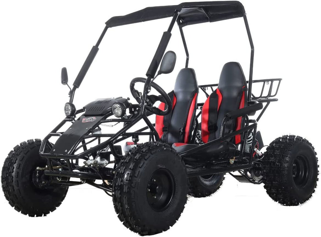 X-Pro New Rover 125cc Gas Powered Go Kart 3 Semi-Automatic Transmission w/Reverse Big 18"/19" Wheels