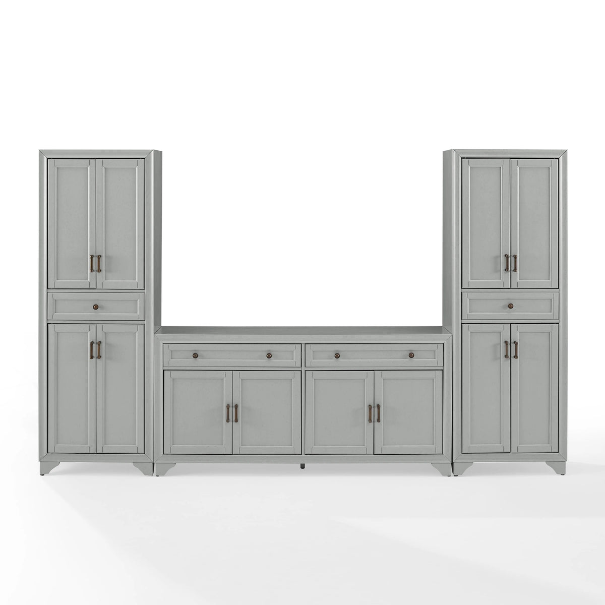 Crosley Tara 3 Piece Sideboard And Pantry Set
