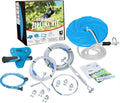 Slackers 70′ Zipline System with Seat and Bonus Spring Brake System including Premium Zip Line Safety Features
