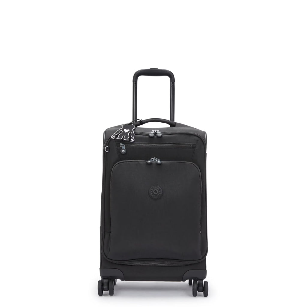 Kipling New Youri Spin Small 4 Wheeled Rolling Luggage Black Noir