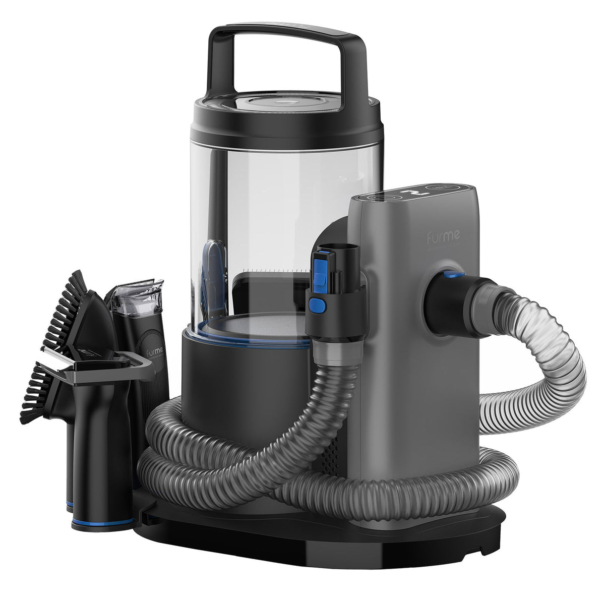 FurMe Professional Plus Pet Grooming Vacuum Kit with Carrying Case