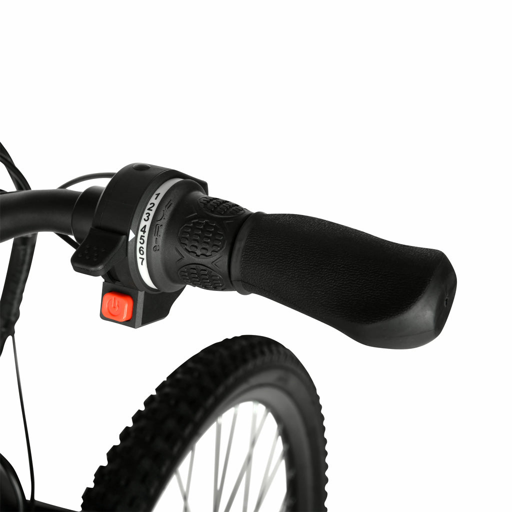 29" Hyper Bicycles 36V Class 2 Electric Mountain Bike for Adults, 350W E-Bike Motor, Black