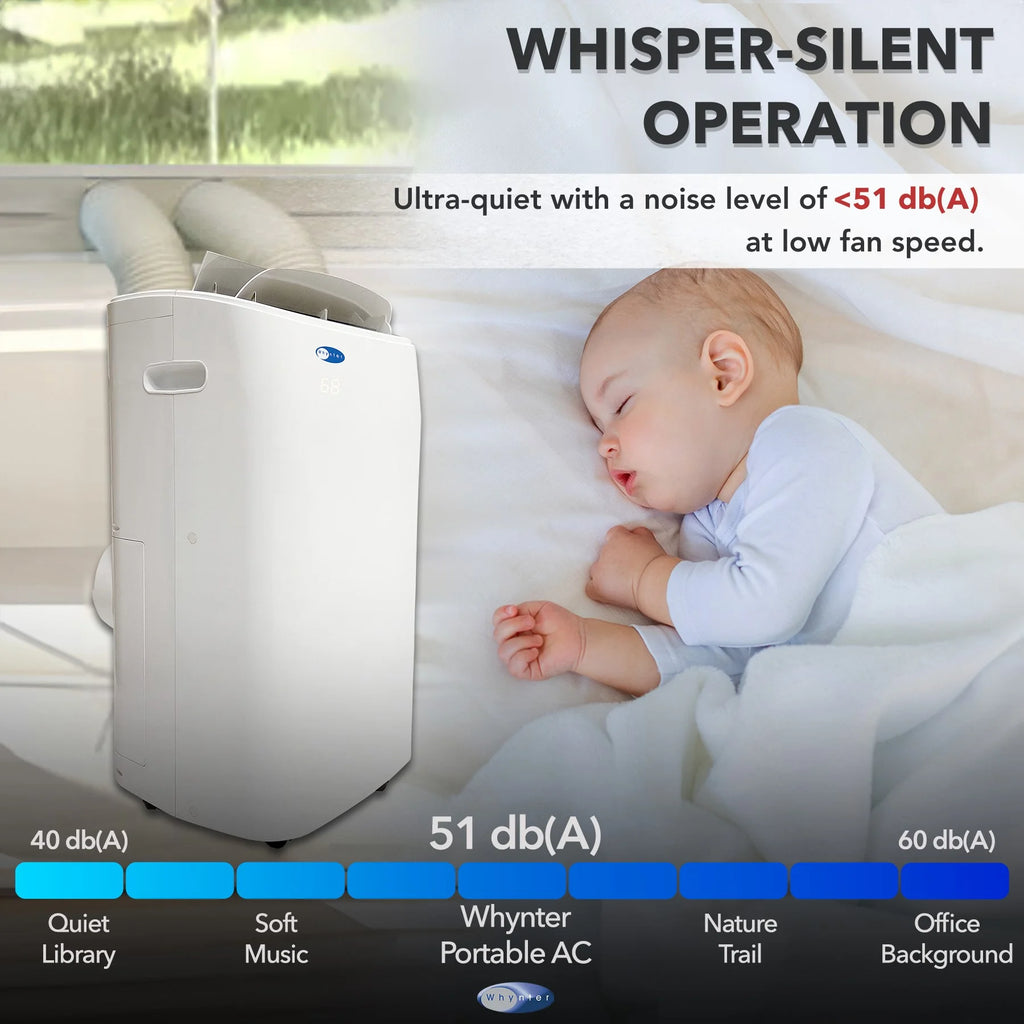 Whynter 14000 BTU Air Conditioner, Dehumidifier, Heater and Fan with HEPA and Carbon Filter for 500 sq ft