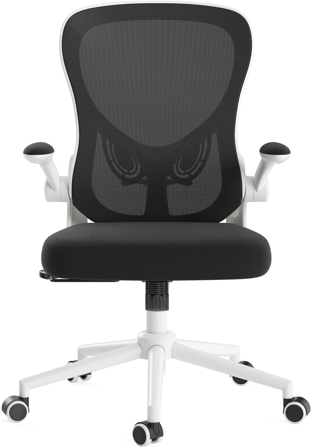 Hbada Office Chair, Ergonomic Desk Chair, Computer Mesh Chair with Lumbar Support and Flip-up Arms, Gray