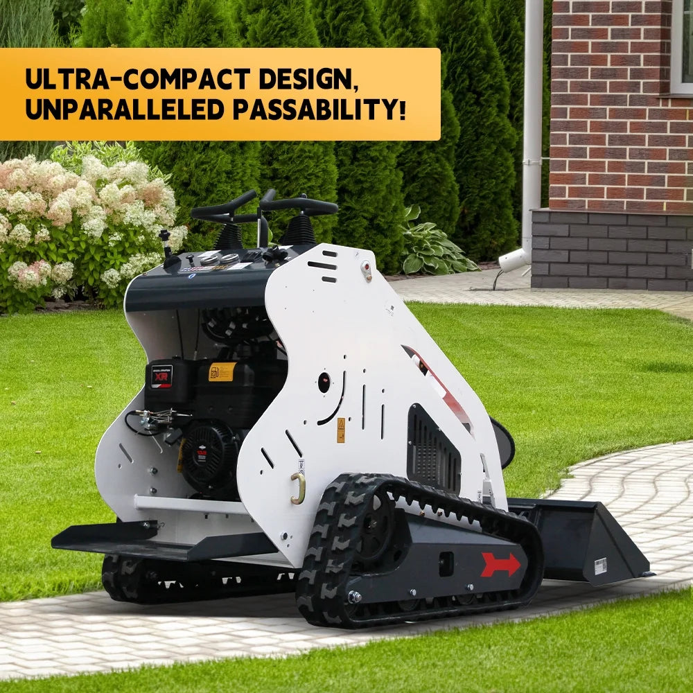 DigMaster 13.6 HP B&S Gasoline Engine Mini Skid Steer Track Loader EPA Certified for Farm Construction and Landscaping