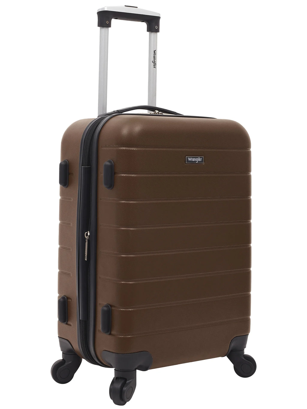 Wrangler 3 Piece Luggage Set with Cup Holder and USB Port, Olive Green
