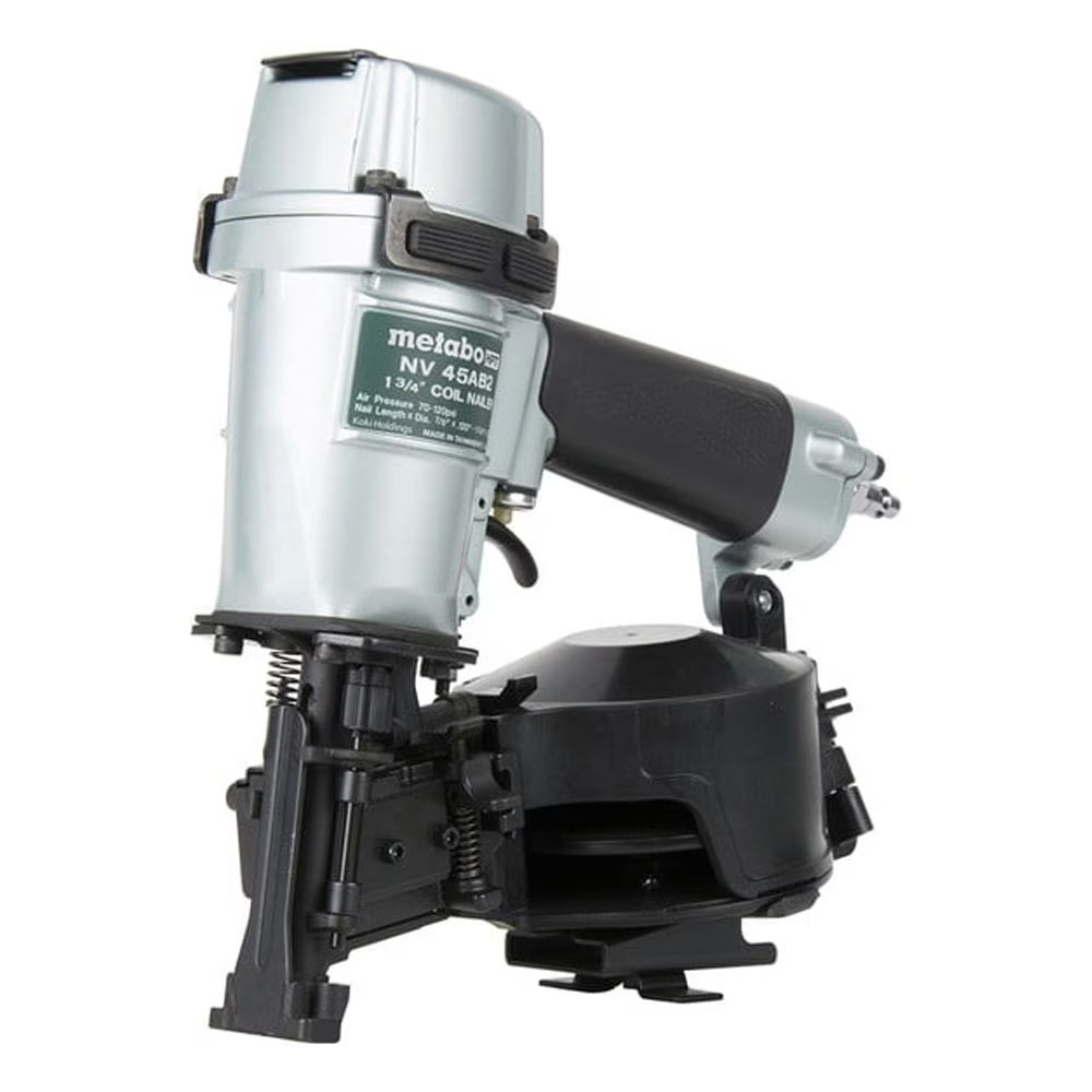 Metabo HPT Roofing Nailer, Pro-preferred Pneumatic Power Nailers in Roofing tools, Pneumatic Roofing Nailer for Asphalt Roofing Shingles, Nailer 16 Degree 7/8�� to 1-3/4�� Roofing Nails, NV45AB2