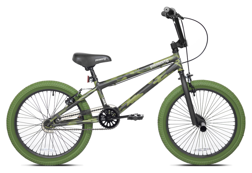 Kent Bicycles 20" Incognito Boy's BMX Child Bicycle, Green Camouflage