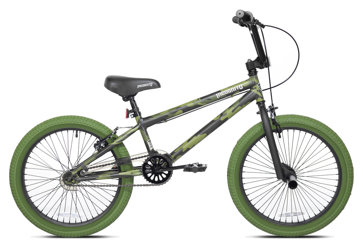 Kent Bicycles 20" Incognito Boy's BMX Child Bicycle, Green Camouflage