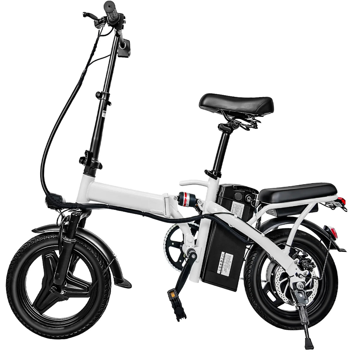 14" A1 Electric Bike Easy Folding, Commuter Electric Bicycle for Adult, City E-Bike Peak 500W Motor, 576 Wh Removeable Battery,Max Range 20 Miles & Max Speed 20 Mph,Mini Ebikes