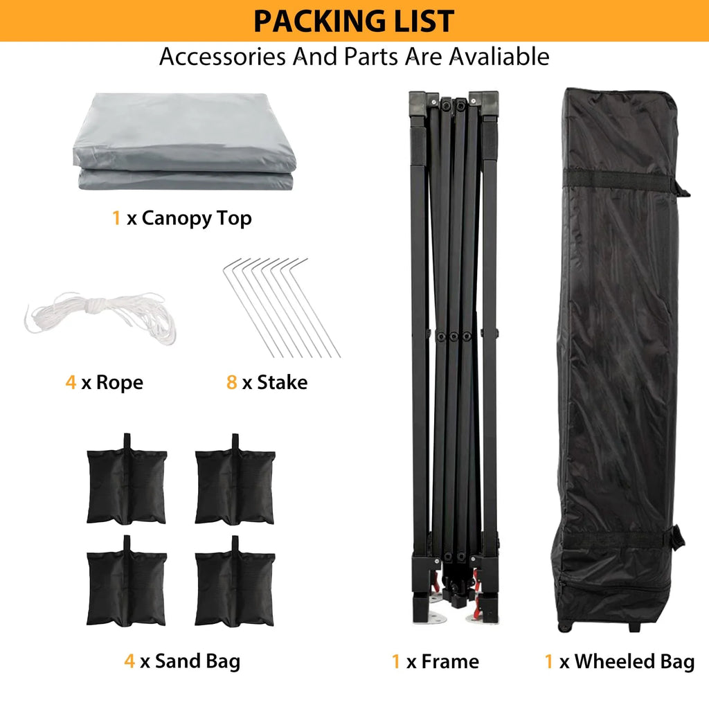 10x10FT/10x20FT Canopy Tent Pop Up Canopy, Commercial Instant Setup Canopy with 210D Fabric, Heavy Duty Commercial Instant Craft Fair Tent for Farmer Market, Vendor, Party, Event